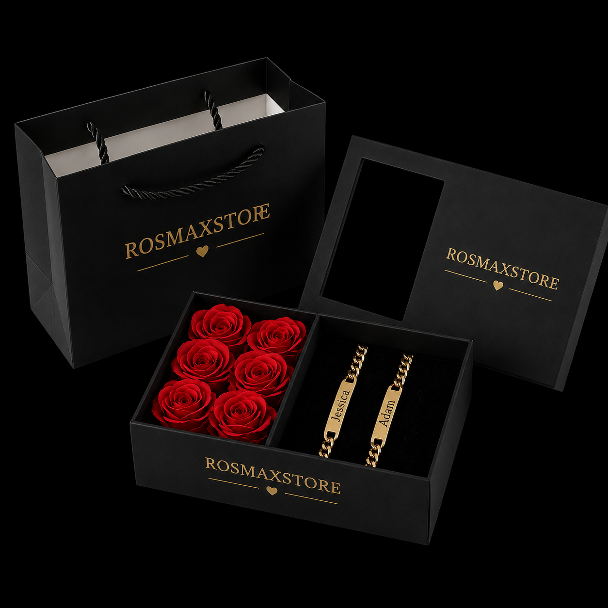 Engraved Bracelets Gift Set