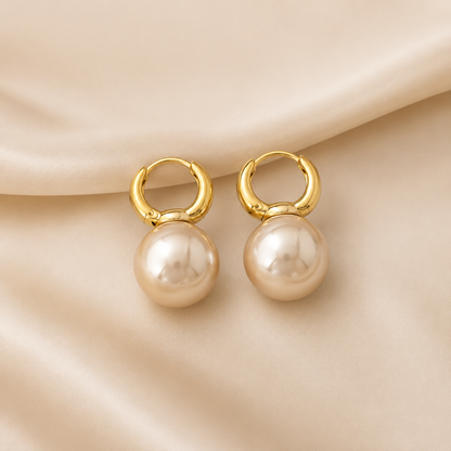 ✨ Luna Pearl Hoops