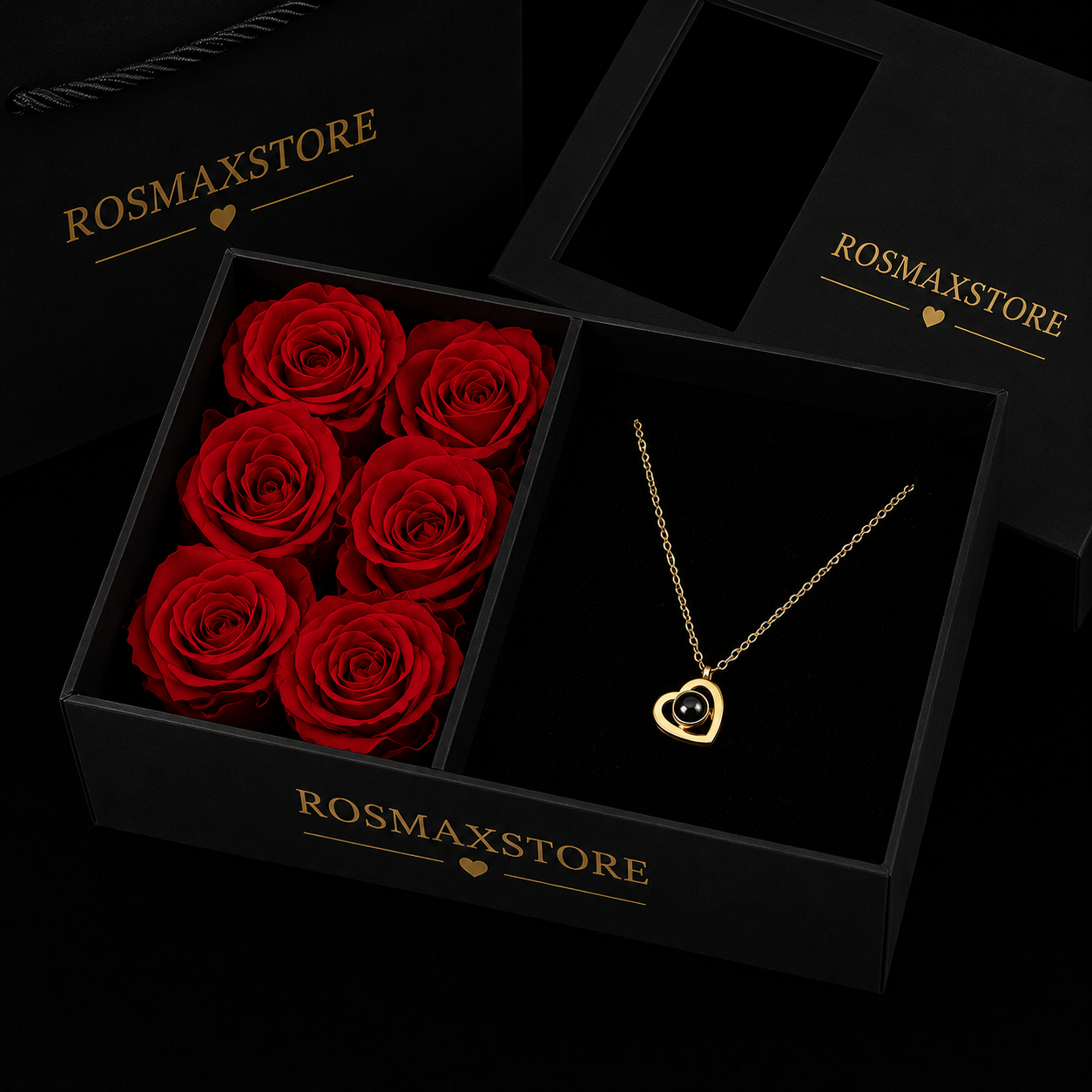 Picture Heart Necklace Gift Set